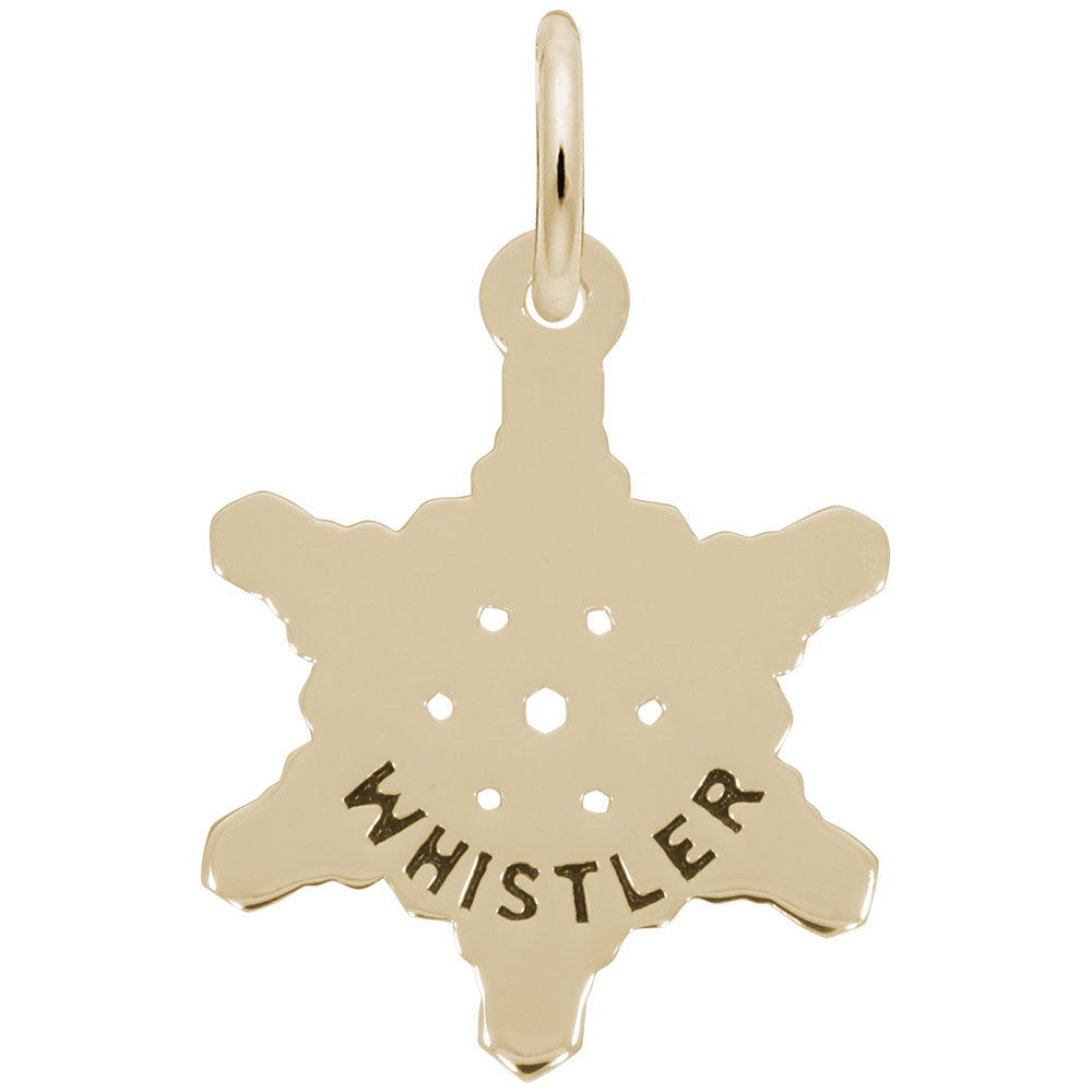 Whistler Snowflake Charm - Travel Souvenir from British Columbia 6367