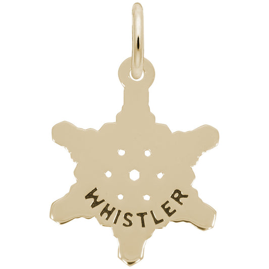Whistler Snowflake Charm - Travel Souvenir from British Columbia 6367