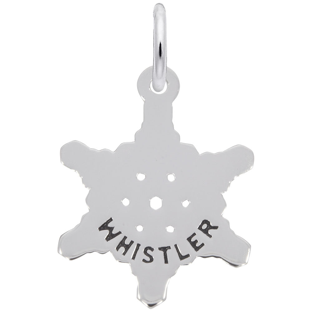 Whistler Snowflake Charm - Travel Souvenir from British Columbia 6367