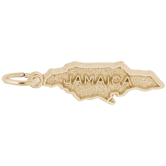 Jamaica Map Charm - Travel Souvenir Jewelry for Island Lovers 6368