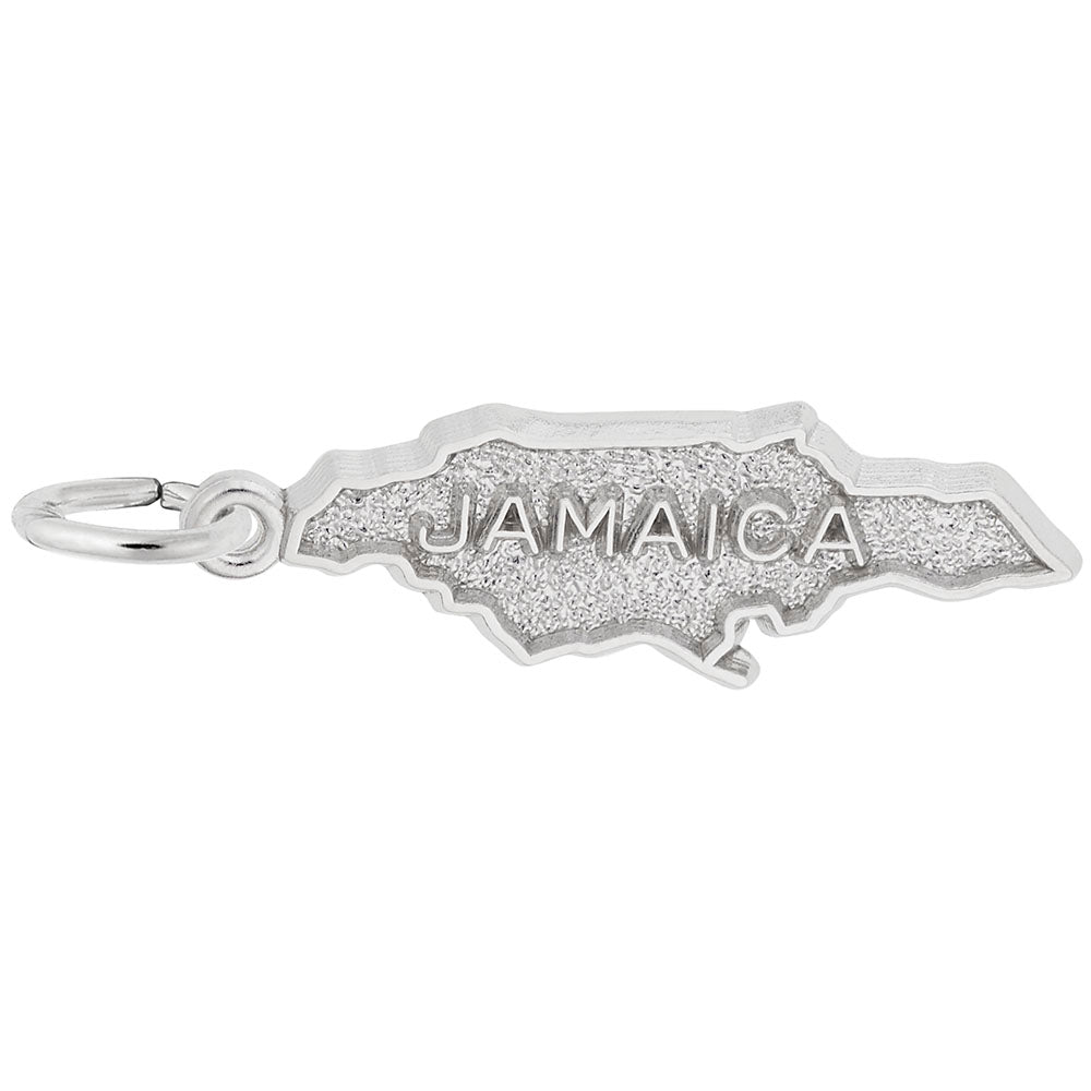 Jamaica Map Charm - Travel Souvenir Jewelry for Island Lovers 6368