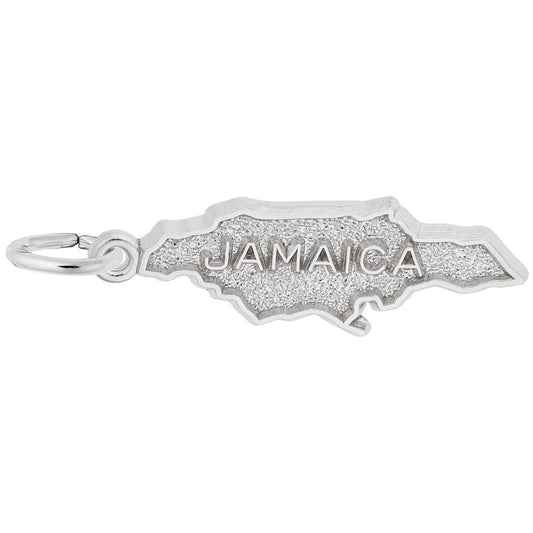 Jamaica Map Charm - Travel Souvenir Jewelry for Island Lovers 6368