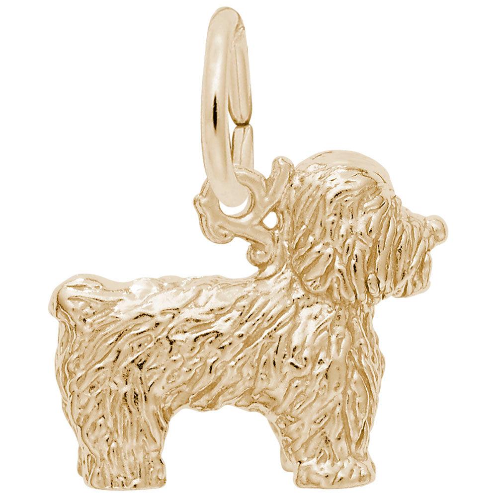 Bichon Frise Dog Charm - Adorable Pet Jewelry for Dog Lovers 6392