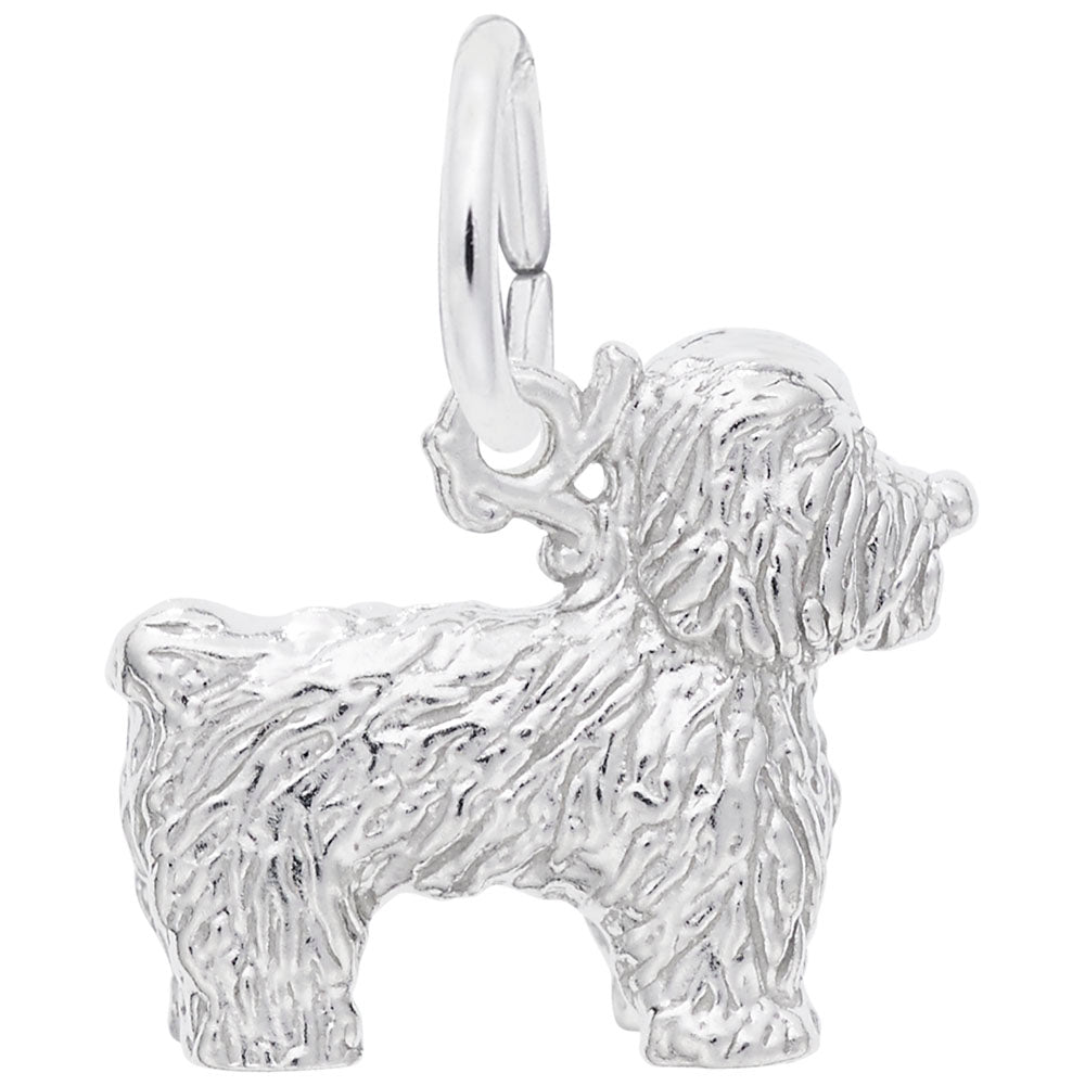 Bichon Frise Dog Charm - Adorable Pet Jewelry for Dog Lovers 6392