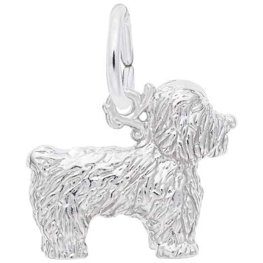 Bichon Frise Dog Charm - Adorable Pet Jewelry for Dog Lovers 6392