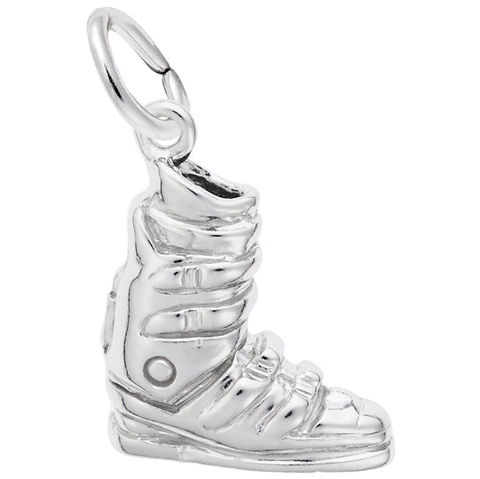 Switzerland Ski Boot Charm - Travel Jewelry for Adventure Lovers 6428