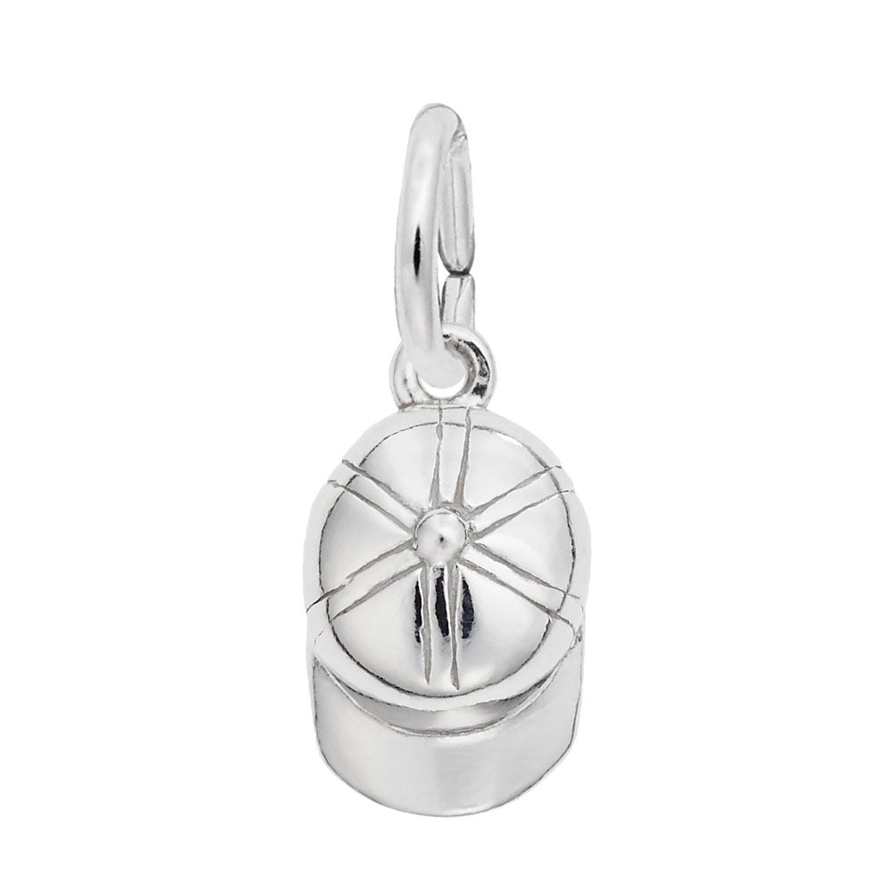 Baseball Hat Accent Charm for Sports Jewelry - Rembrandt Charms 6429