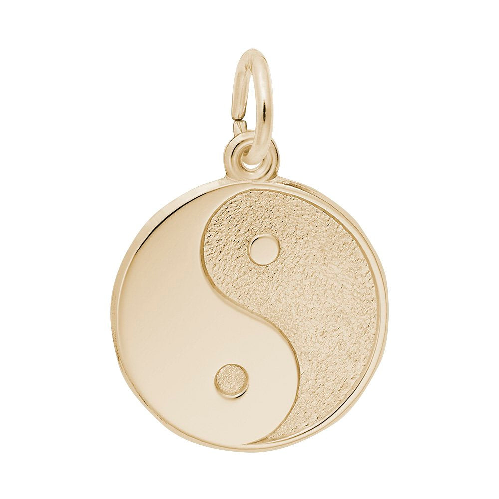 Yin Yang Charm - Elegant Disc Pendant for Balance & Harmony 6430