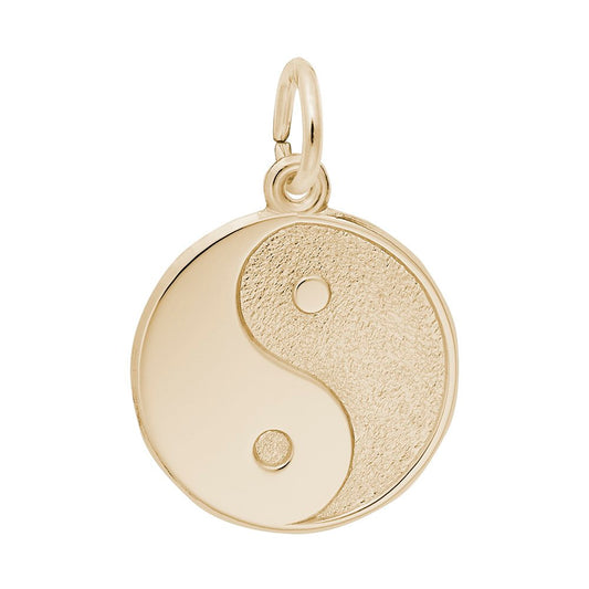 Yin Yang Charm - Elegant Disc Pendant for Balance & Harmony 6430