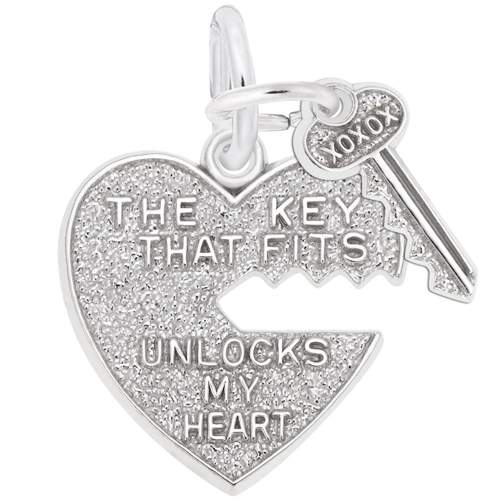 Key That Fits Heart Charm - Unique Heart-Shaped Jewelry Accessory 6431
