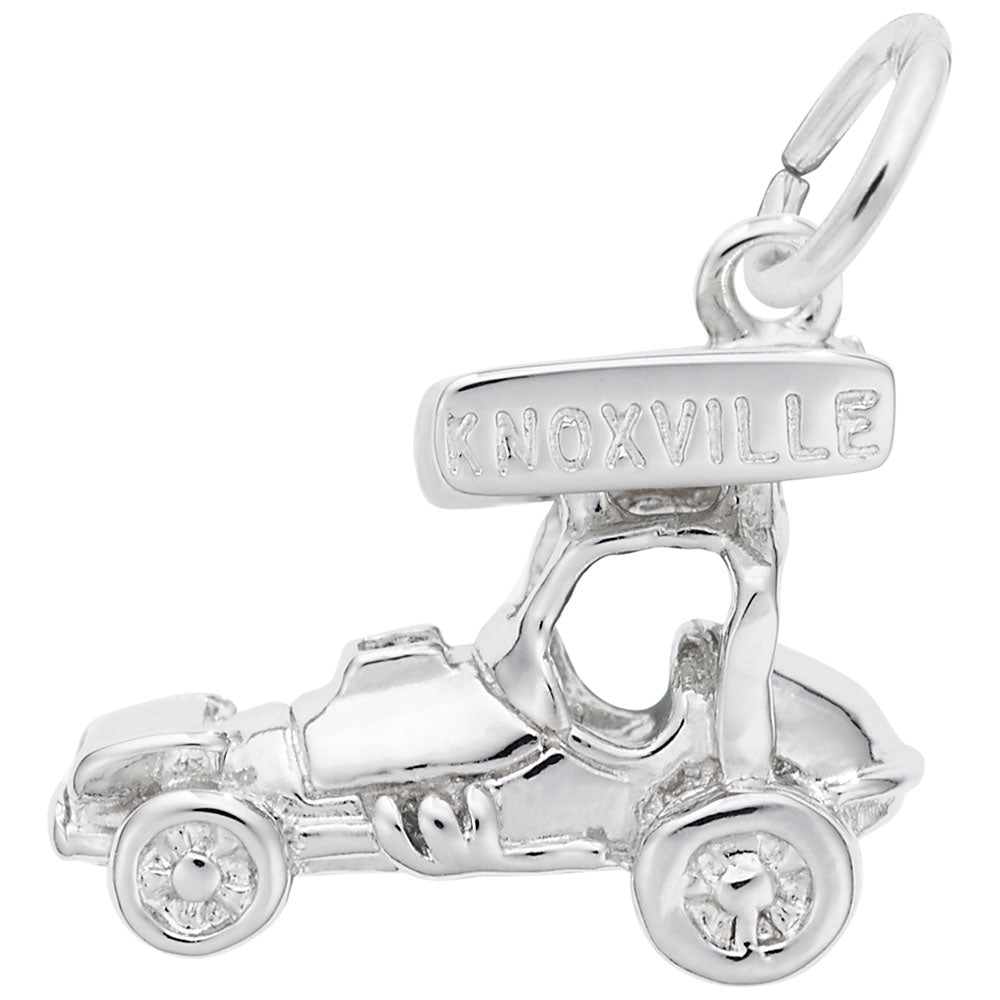 Knoxville Sprint Car Charm - Unique Travel Souvenir Jewelry 6441