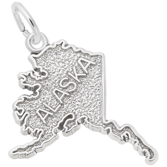 Alaska Map Charm - Travel Souvenir Jewelry for Adventure Lovers 6470