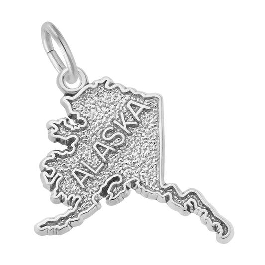 Alaska Map Charm