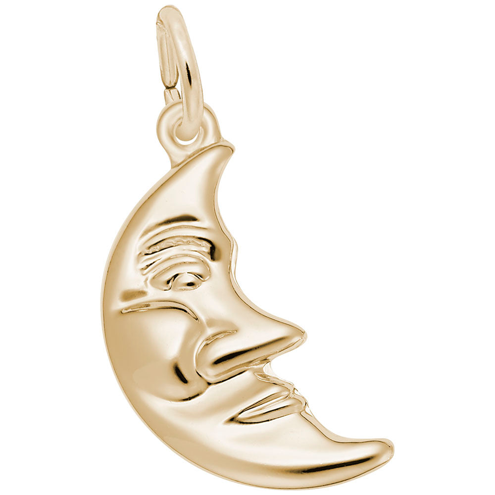 Half Moon with Face Charm for Home & Garden Decor - Rembrandt 6476