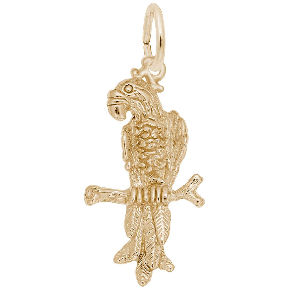 Colorful Macaw Parrot Charm for Animal Lovers - Unique Jewelry 6487