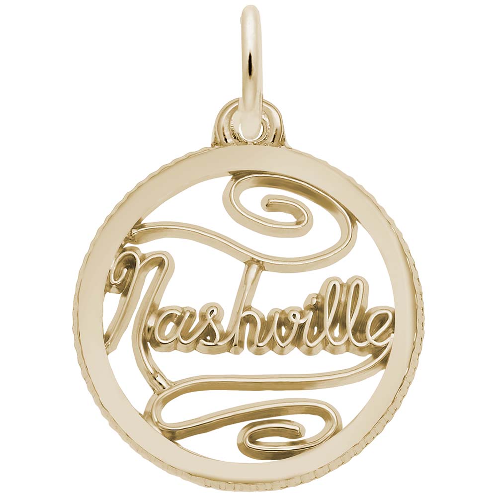 Nashville Disc Charm - Travel Souvenir for Music Lovers 6521