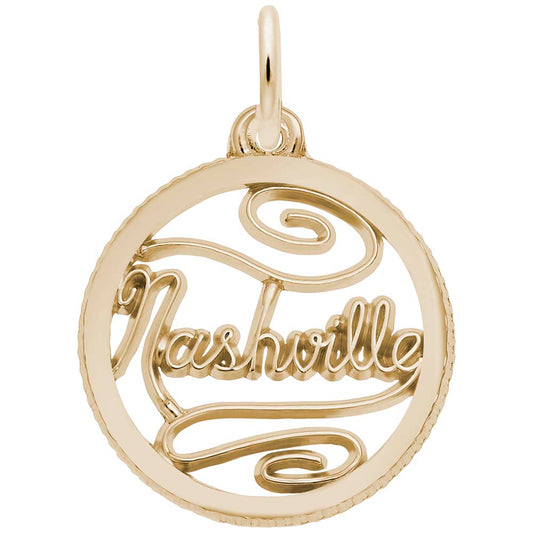 Nashville Disc Charm - Travel Souvenir for Music Lovers 6521