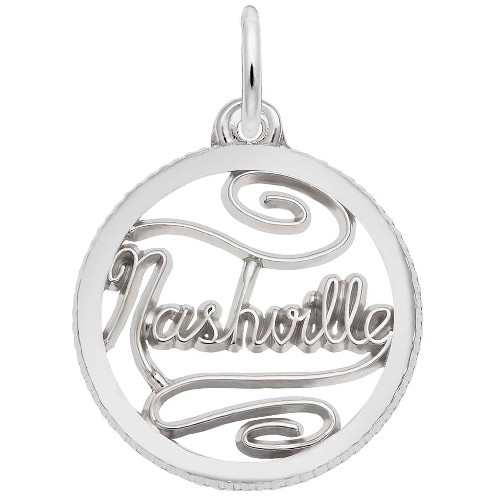 Nashville Disc Charm - Travel Souvenir for Music Lovers 6521