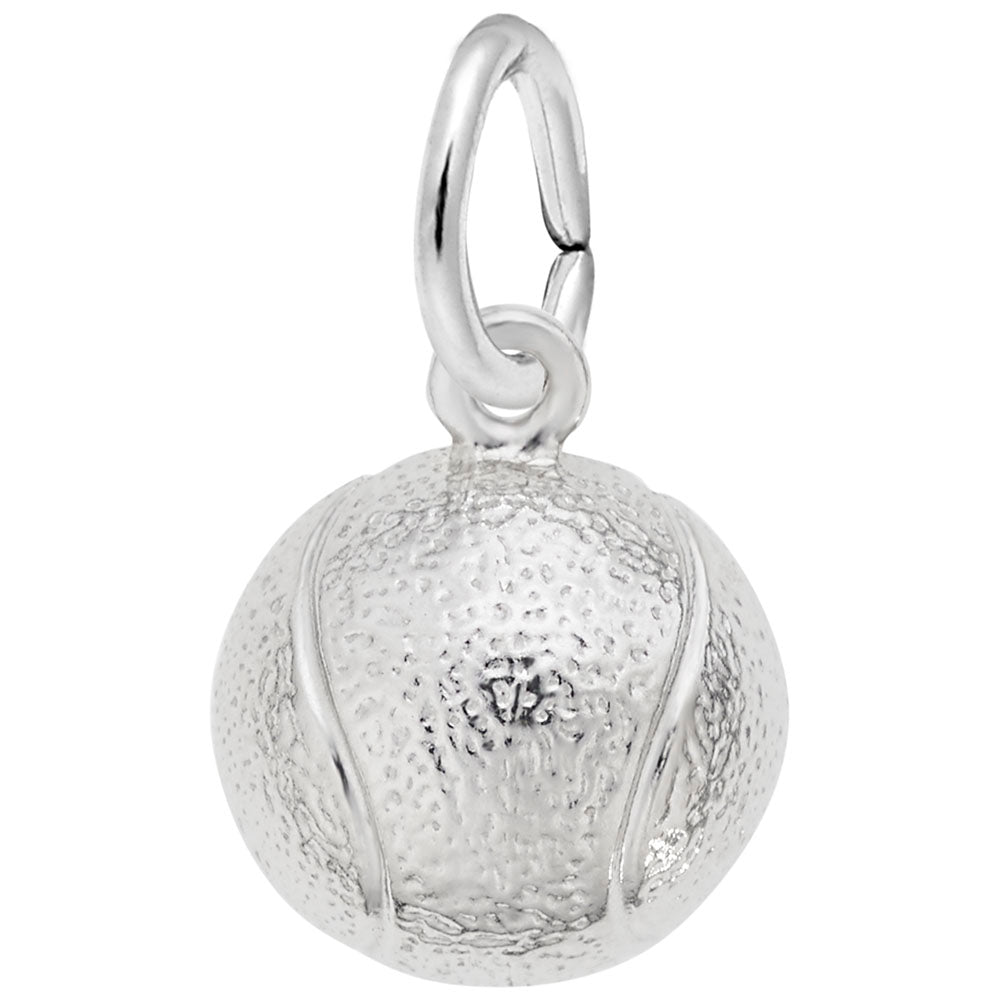 Charming Tennis Ball Half Charm for Sports Jewelry Lovers 6540