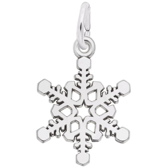 Delicate Small Snowflake Charm for Winter Jewelry Collection 6543