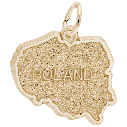 Poland Map Charm - Travel Souvenir Jewelry for Adventurers 6548