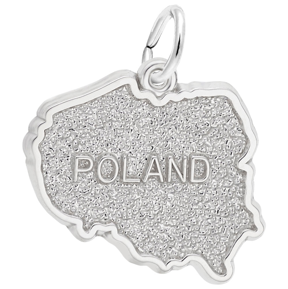 Poland Map Charm - Travel Souvenir Jewelry for Adventurers 6548