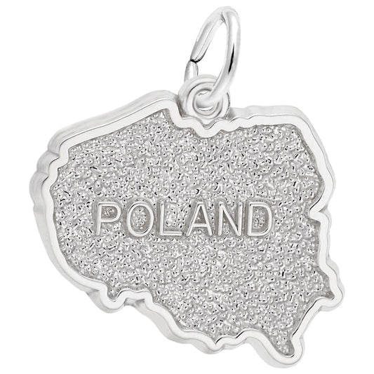 Poland Map Charm - Travel Souvenir Jewelry for Adventurers 6548
