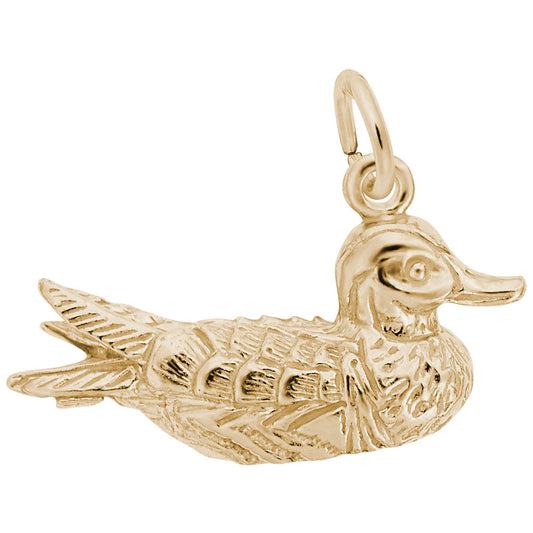 Charming Duck Pendant - Elegant Bird Charm for Animal Lovers 6554