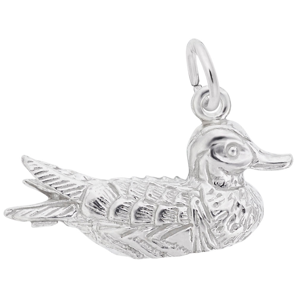 Charming Duck Pendant - Elegant Bird Charm for Animal Lovers 6554