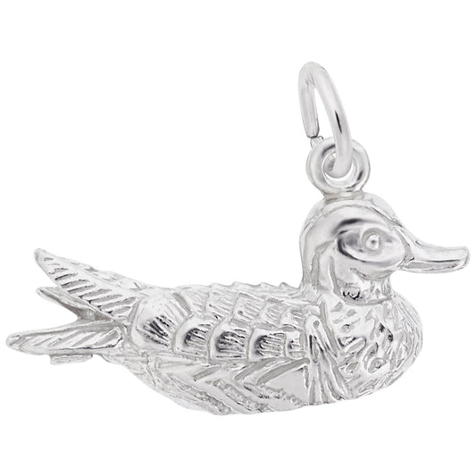Charming Duck Pendant - Elegant Bird Charm for Animal Lovers 6554