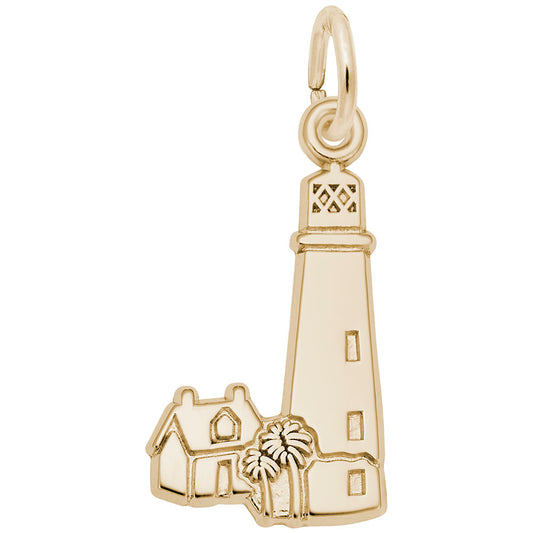 Cape Florida Lighthouse Charm - Nautical Jewelry for Ocean Lovers 6569