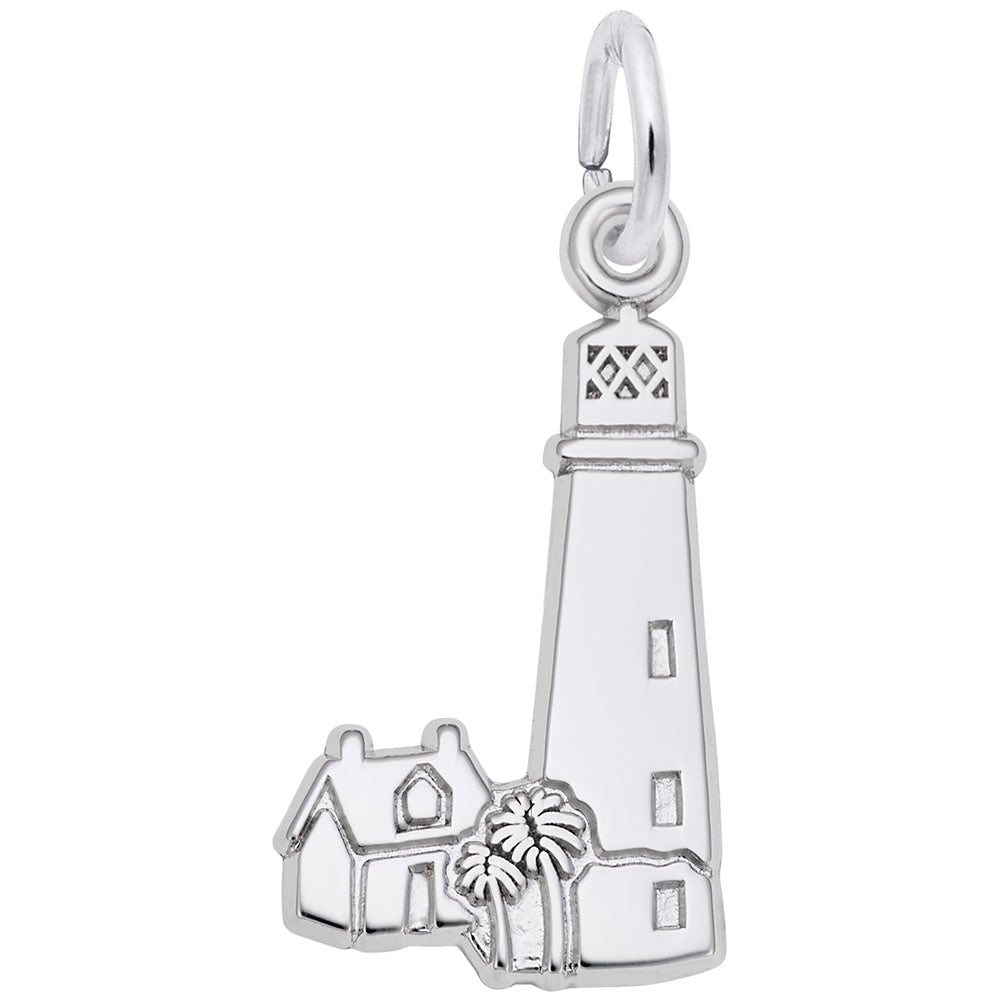 Cape Florida Lighthouse Charm - Nautical Jewelry for Ocean Lovers 6569