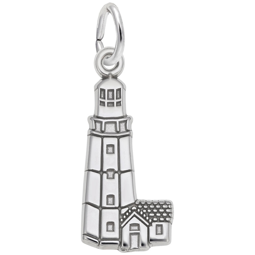 Montauk NY Lighthouse Charm - Nautical Jewelry for Ocean Lovers 6572