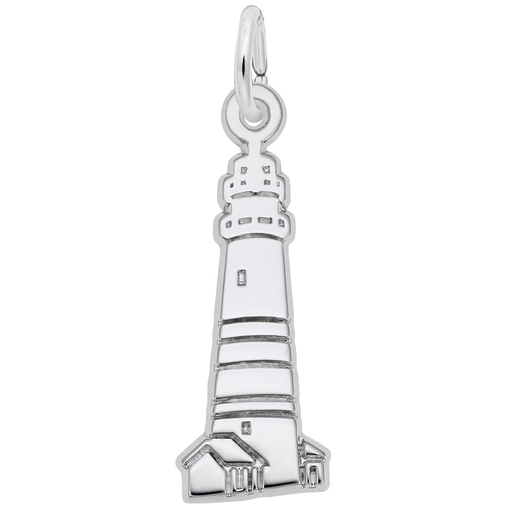 Boston Harbor Lighthouse Charm - Nautical Jewelry for Sailors 6573