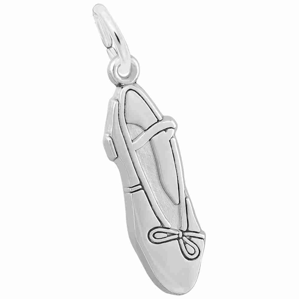 Elegant Ballet Slipper Charm for Dance Lovers - Rembrandt Charms 6576