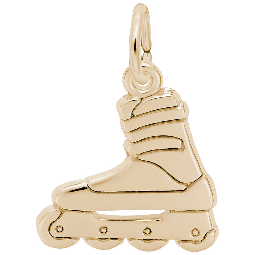 Flat Roller Blade Charm for Sports Jewelry - Rembrandt Charms 6578