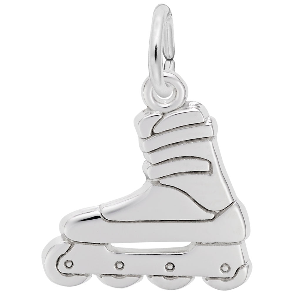 Flat Roller Blade Charm for Sports Jewelry - Rembrandt Charms 6578