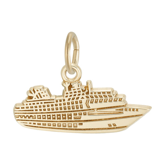 Flat Cruise Ship Charm