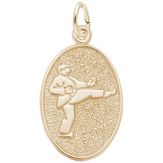 Martial Arts Oval Disc Charm