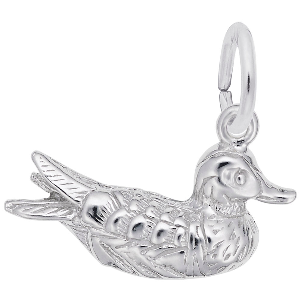 Charming Duck Pendant - Elegant Bird Charm for Animal Lovers 6598
