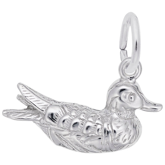 Charming Duck Pendant - Elegant Bird Charm for Animal Lovers 6598