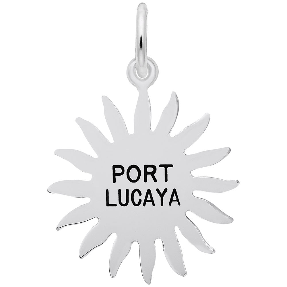 Port Lucaya Sun Large Charm - Tropical Island Travel Jewelry 6690