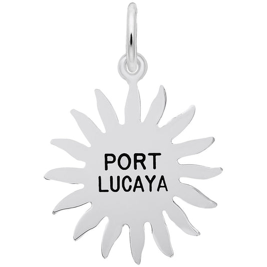 Port Lucaya Sun Large Charm - Tropical Island Travel Jewelry 6690
