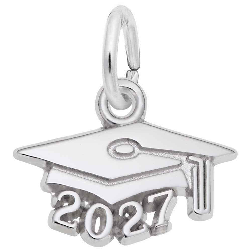 2027 Graduation Cap Charm - Celebrate Your Achievement in Style 6757