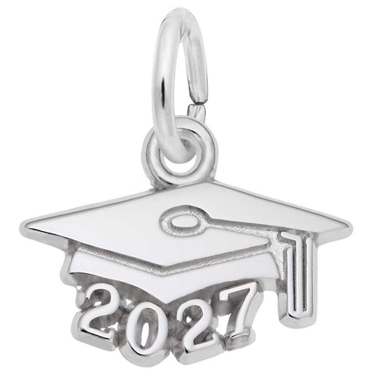 2027 Graduation Cap Charm - Celebrate Your Achievement in Style 6757