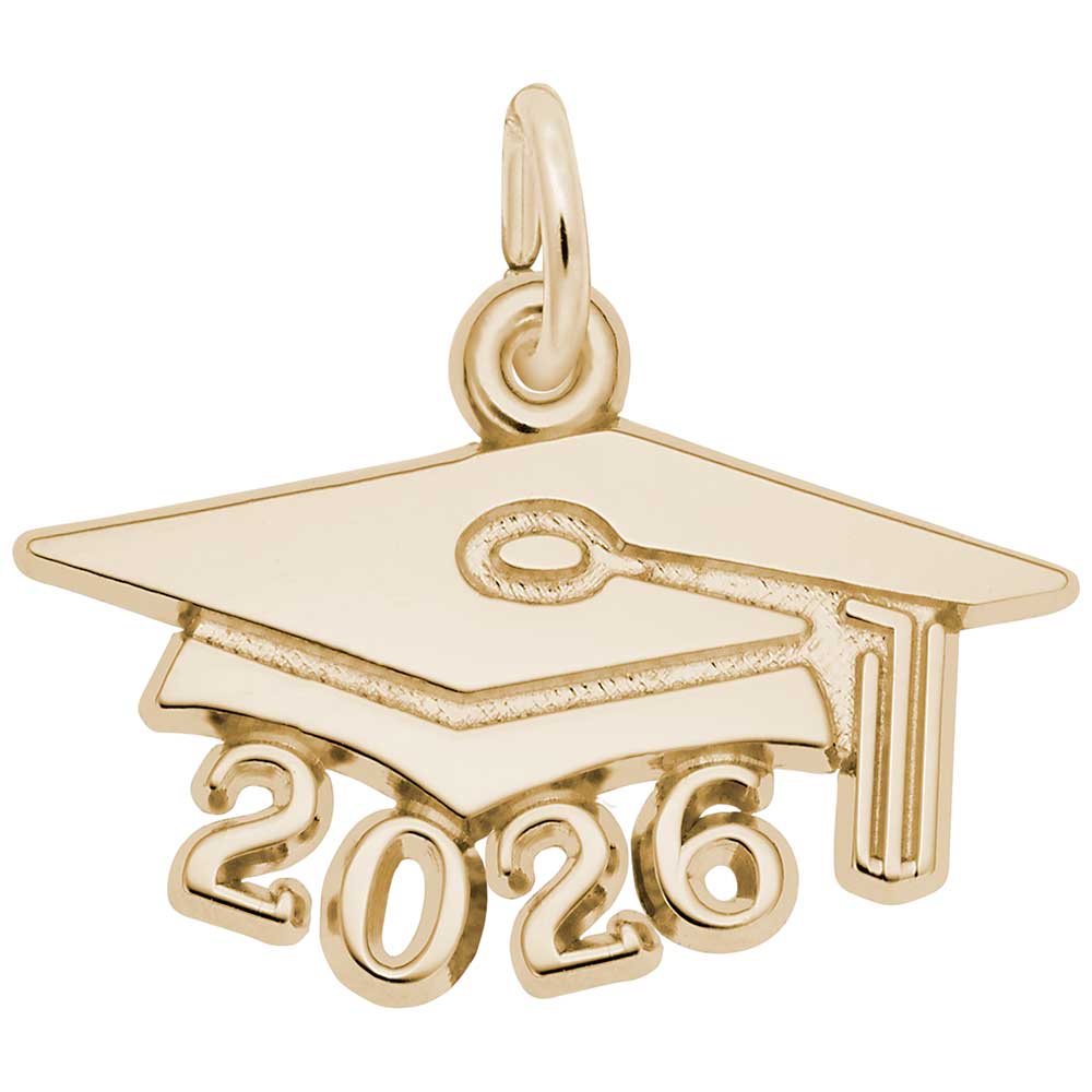 2026 Large Graduation Cap Charm - Celebrate Your Achievement 6926
