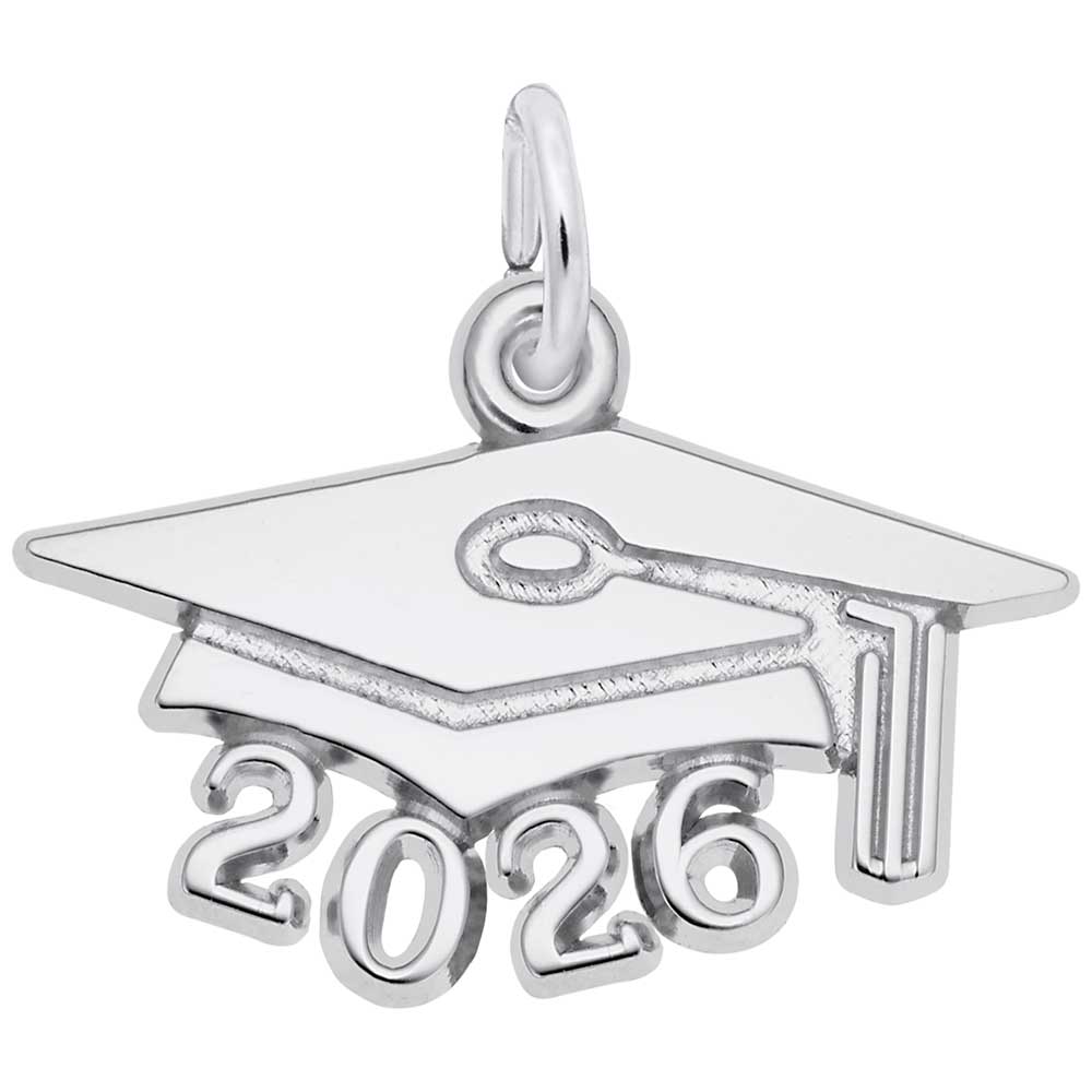 2026 Large Graduation Cap Charm - Celebrate Your Achievement 6926