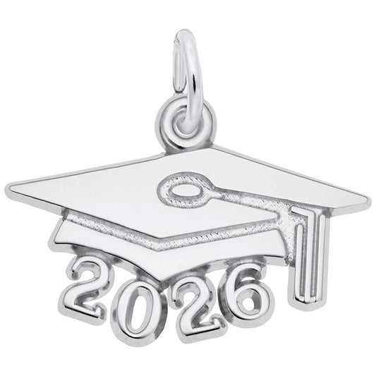 2026 Large Graduation Cap Charm - Celebrate Your Achievement 6926