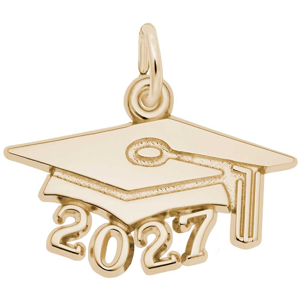 2027 Large Graduation Cap Charm - Celebrate Your Achievement 6927