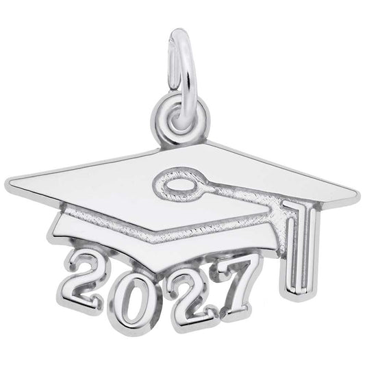 2027 Large Graduation Cap Charm - Celebrate Your Achievement 6927